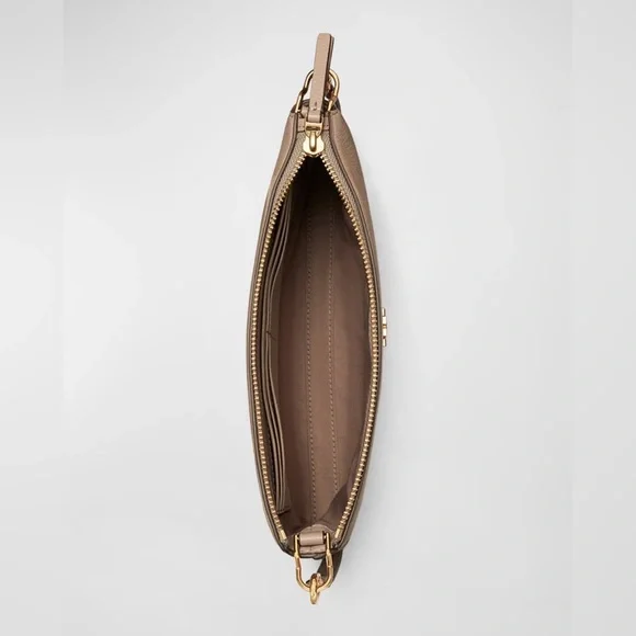 Tory Burch Kira Pebbled Leather Top-Zip Crossbody Bag - Picture 5 of 8